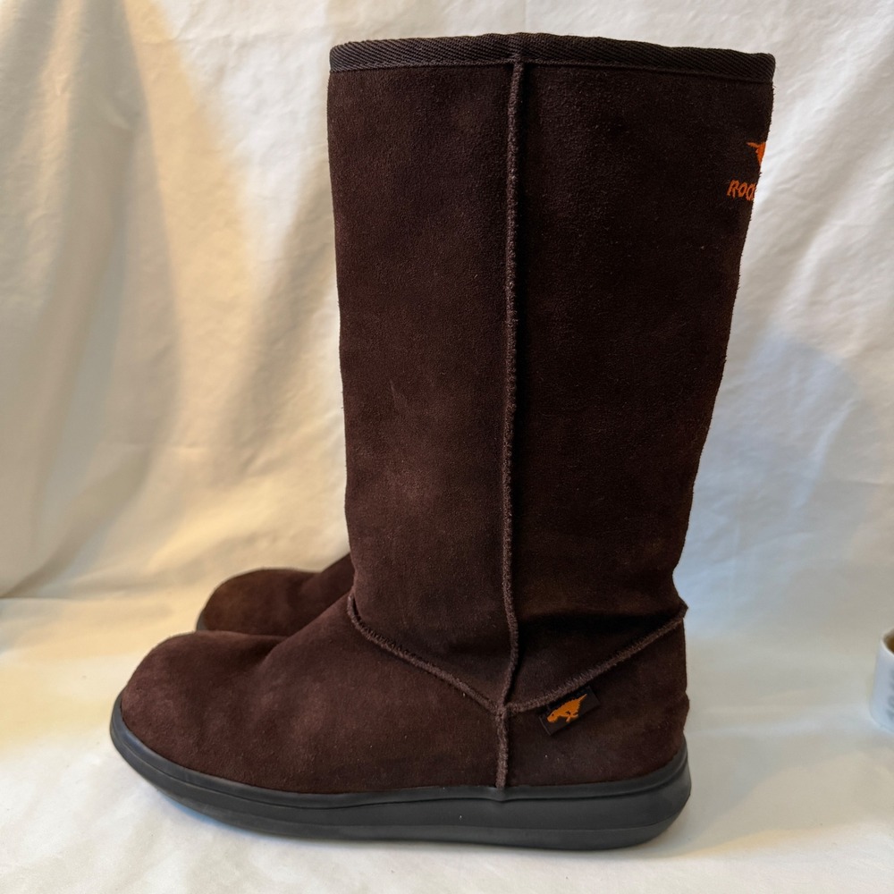 Rocket Dog Brown Suede Faux Fur Lined Winter Boots Womens 10 C185 12190